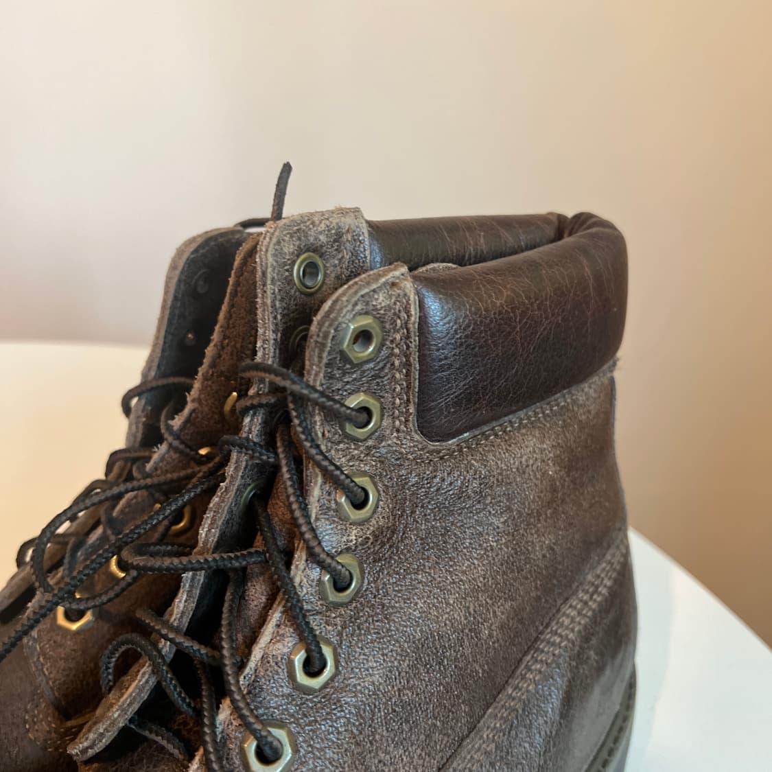 팀버랜드 6인치 다크브라운 풀 그레인 레더 프리미엄 부츠 상품이미지6