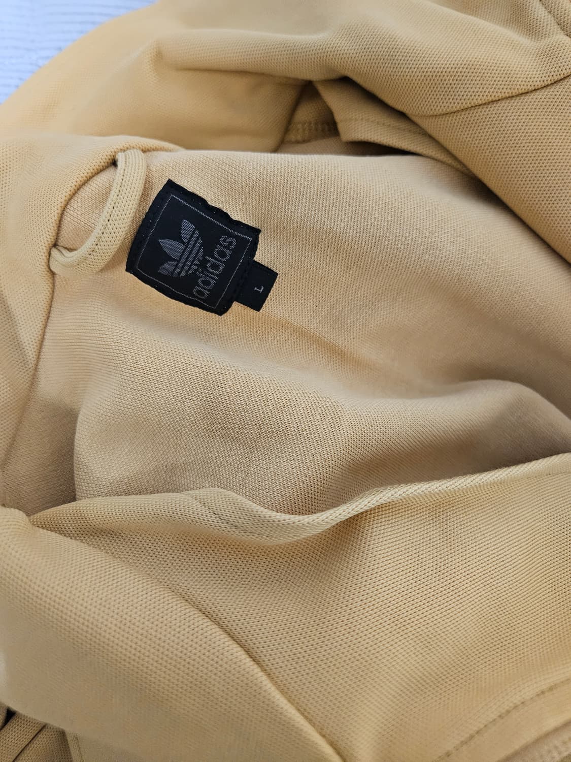 아디다스 파이어버드 머스타드 베이지 집업 져지 희귀 상품이미지3