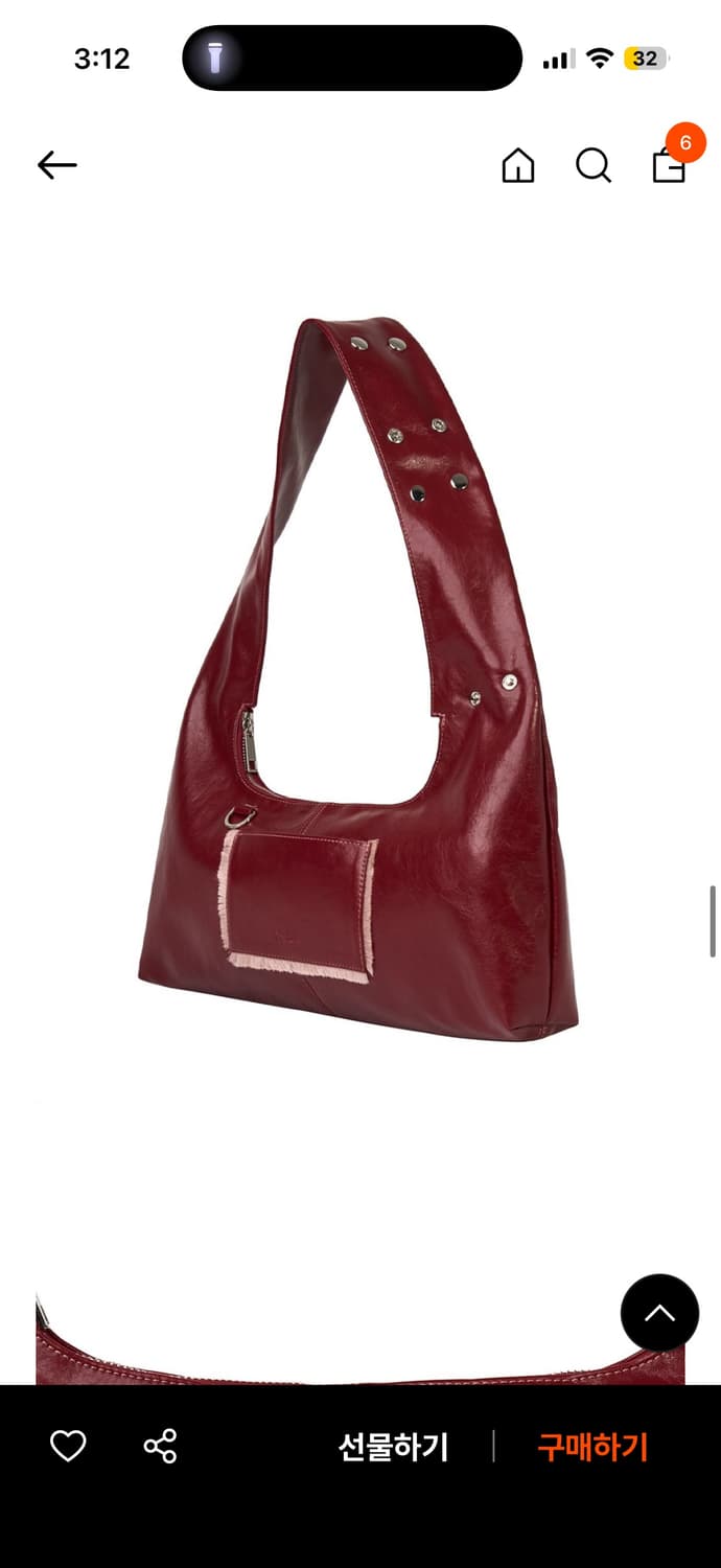 Hieta tina bag/ cherry red 히에타 티나백 체리레드 상품이미지3