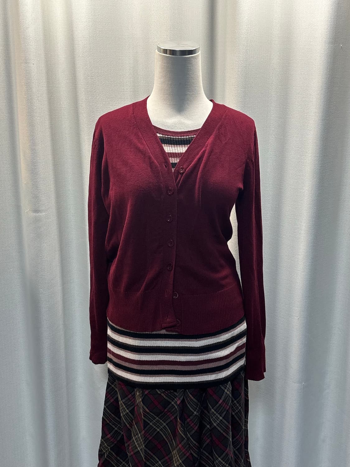 모리걸st 버건디 코디 세트 상품이미지1