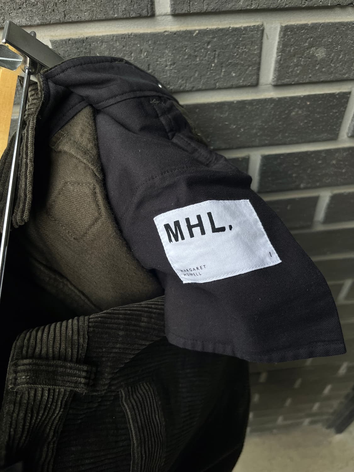 MHLmargarethowell 마가렛호웰 코듀로이 스커트 다크그린 상품이미지9