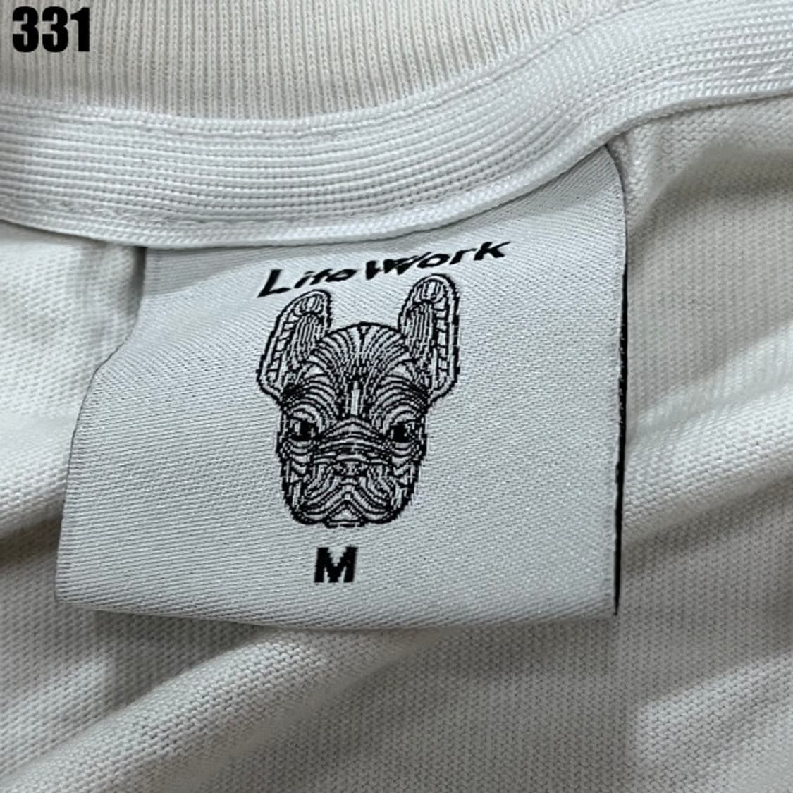 라이프워크 화이트 반팔 상품이미지2