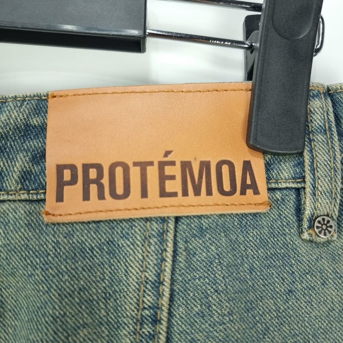 [프로테모아] 빈티지 워시드 와이드 데님 팬츠 청바지 M19099 상품이미지6