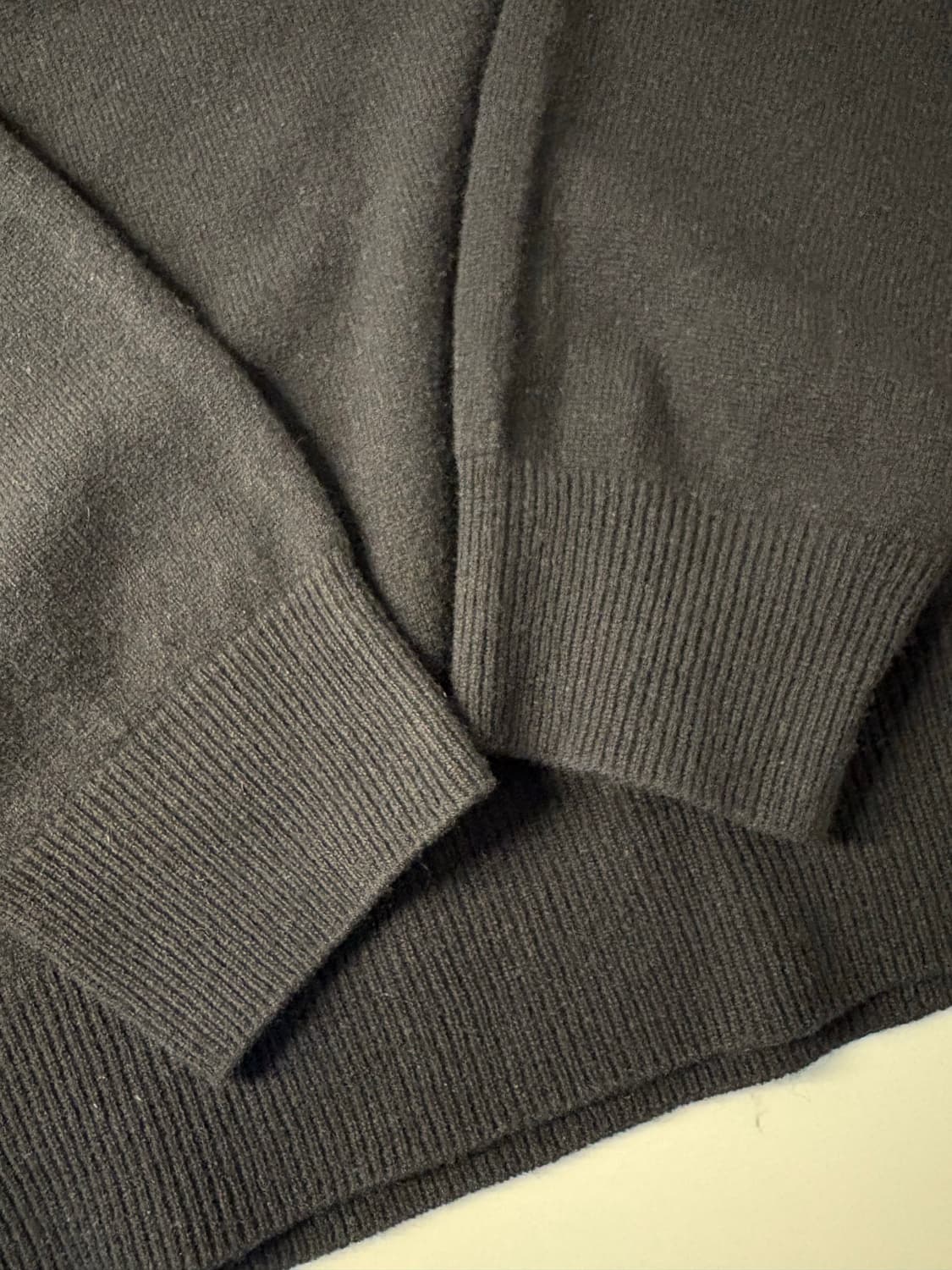 뤡코즈 캐시미어 니트 블랙 L 상품이미지4