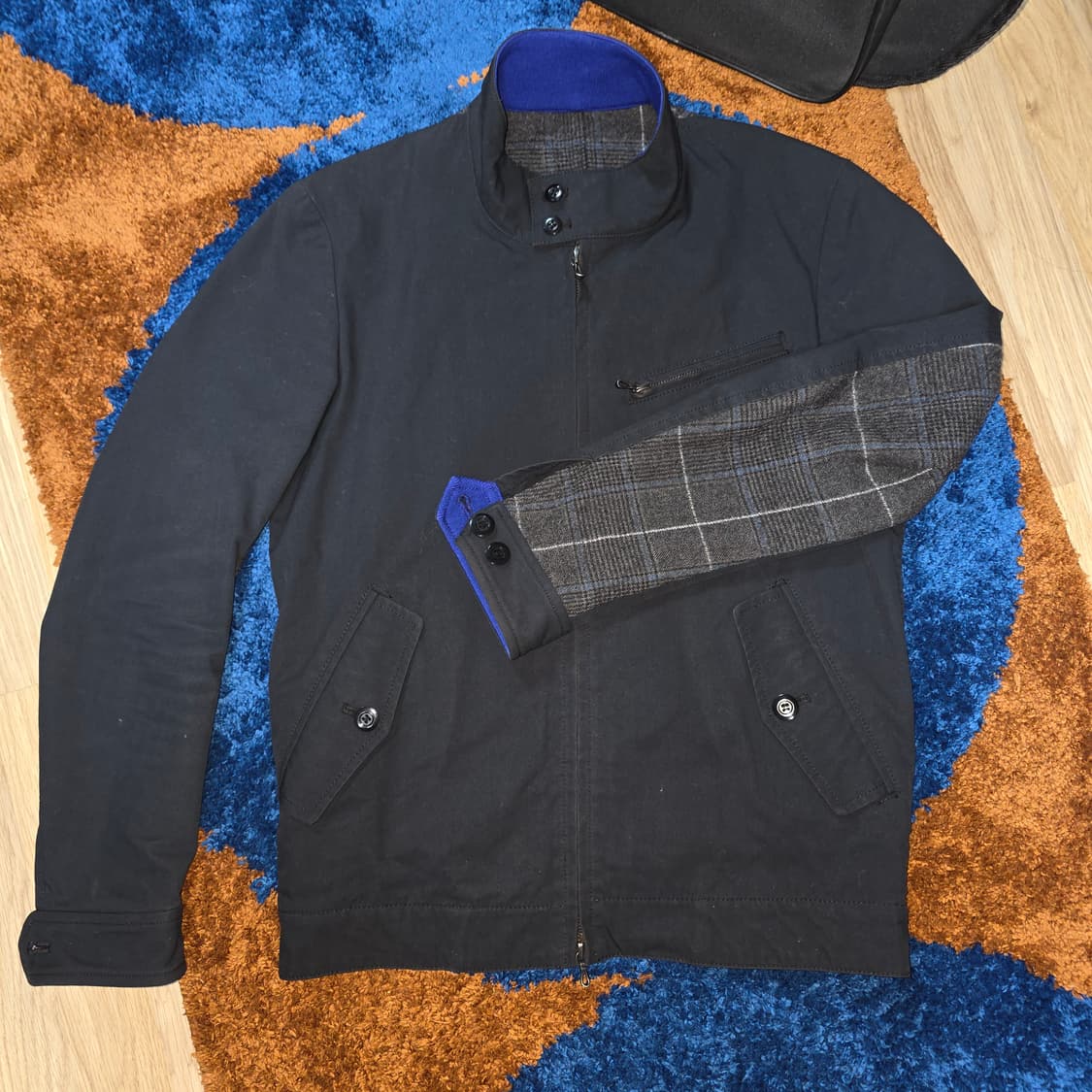 어태치먼트 해링턴 울 자켓 (blue point) 상품이미지3