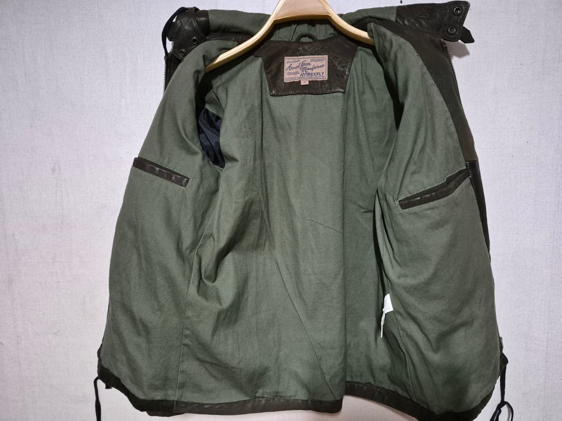 Avirexfly 아비렉스 가죽후드자켓( M) 상품이미지6