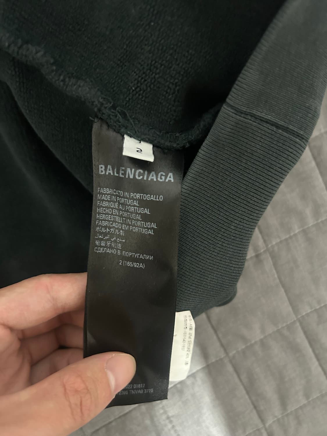 [2] 발렌시아가 아디다스 불꽃 로고 후드 티셔츠 다크그린 상품이미지4