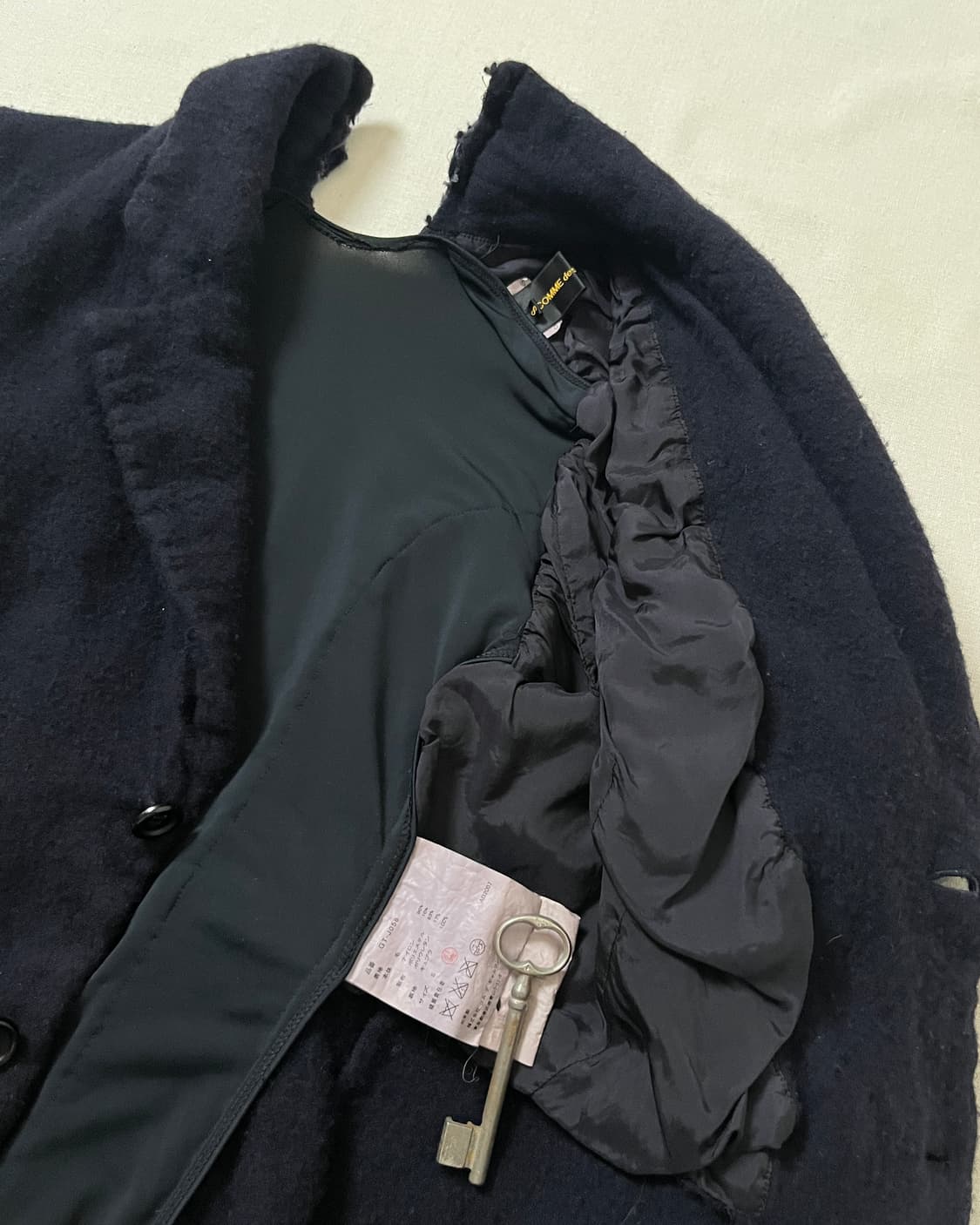 꼼데가르송 09aw 축융 울 도킹 자켓 comme des garcons 상품이미지6