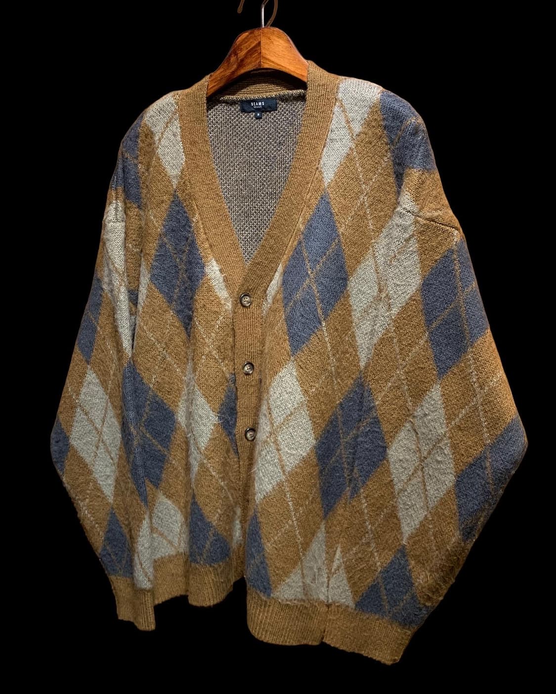 빔즈 아가일 패턴 가디건 상품이미지3