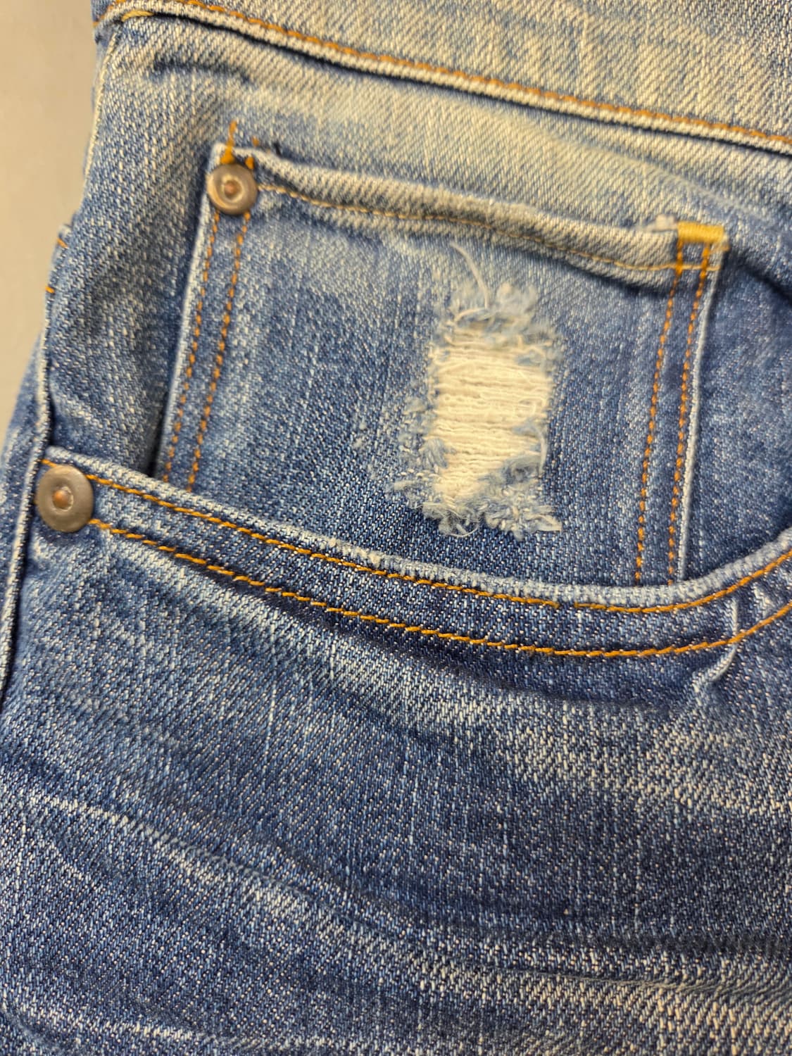 G-Star Raw 데미지 워싱 청바지(W31/L32) 상품이미지4