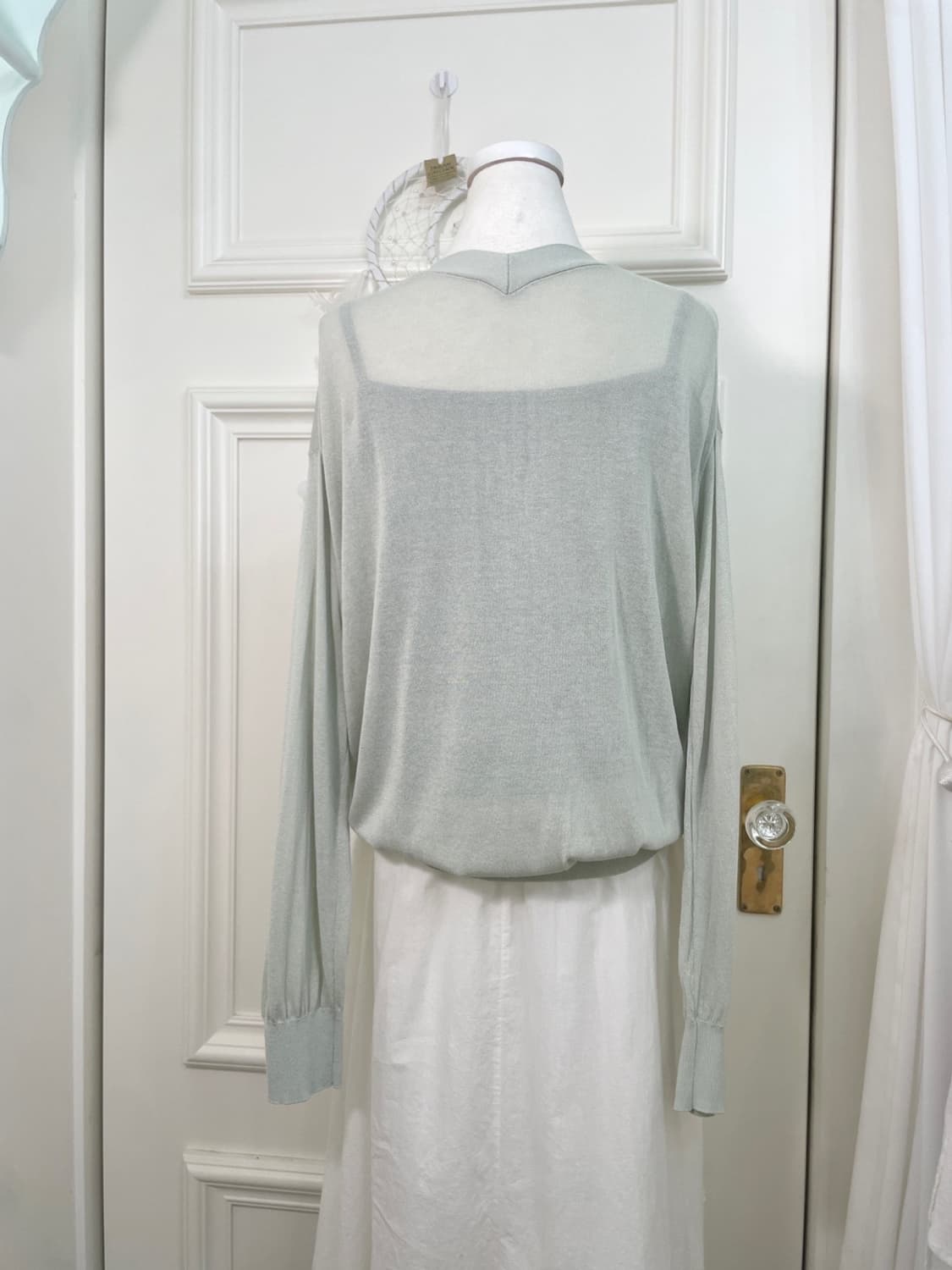 indi green loose summer cardigan&mintgra 상품이미지5