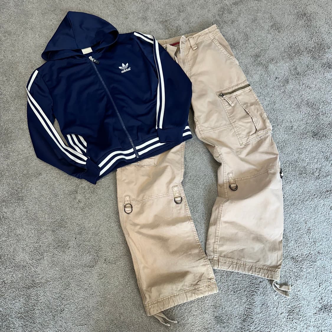 빈티지 베이지 멀티 포켓 카고 팬츠(32) 상품이미지9