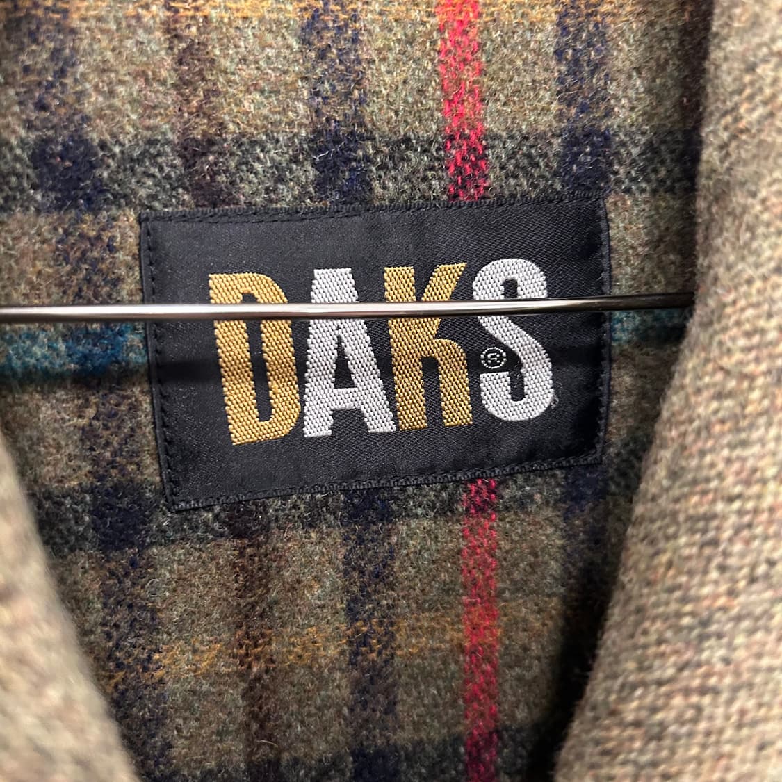 닥스 클래식 울 모직 숄더패치 롱 더플코트 상품이미지3