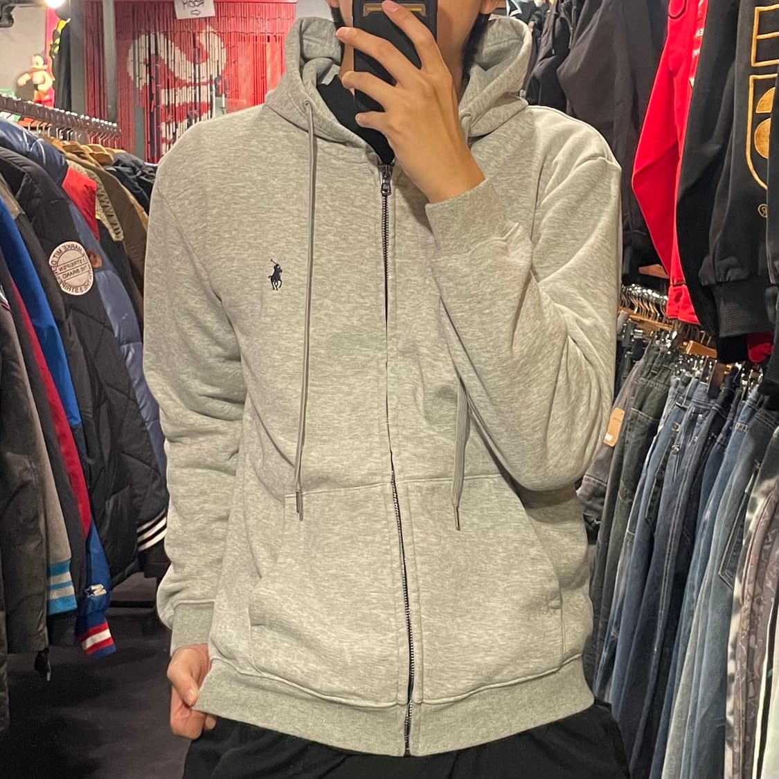 [IM]Polo RalphLauren 폴로랄프로렌 그레이 후드집업 상품이미지2
