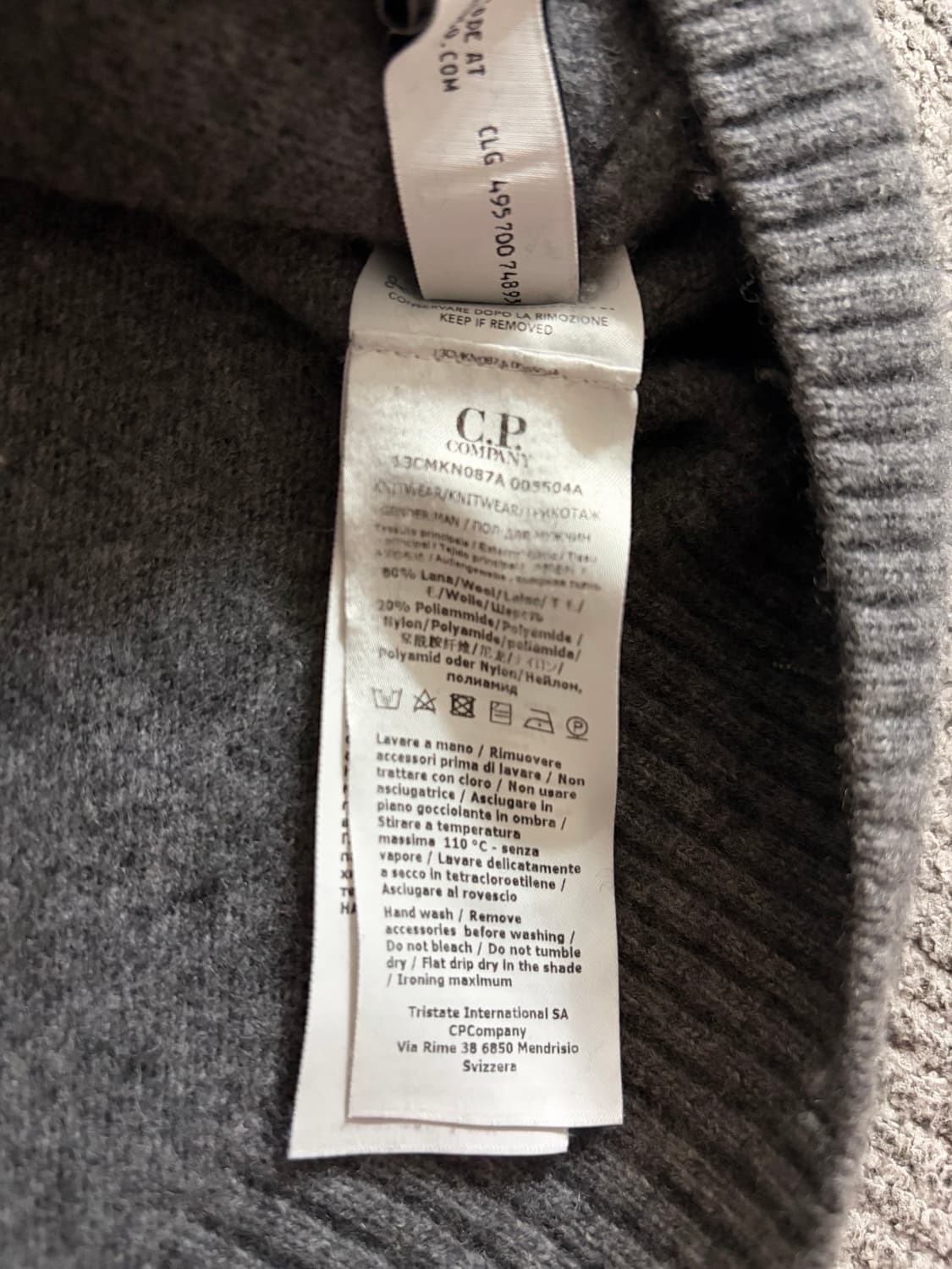 (새상품급, 56) cp컴퍼니 램스울 니트 상품이미지5