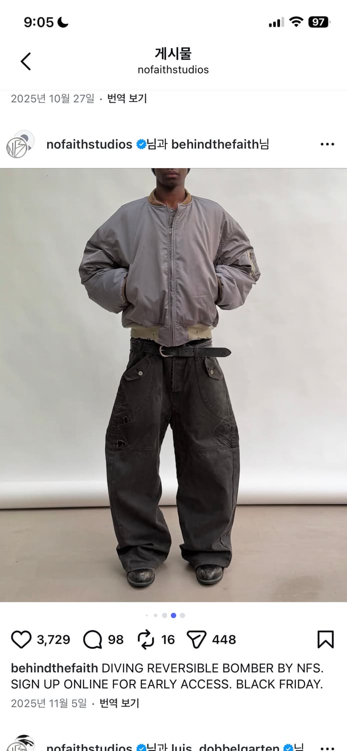 No FAITH STUDIOS DIVING BOMBER L 상품이미지3