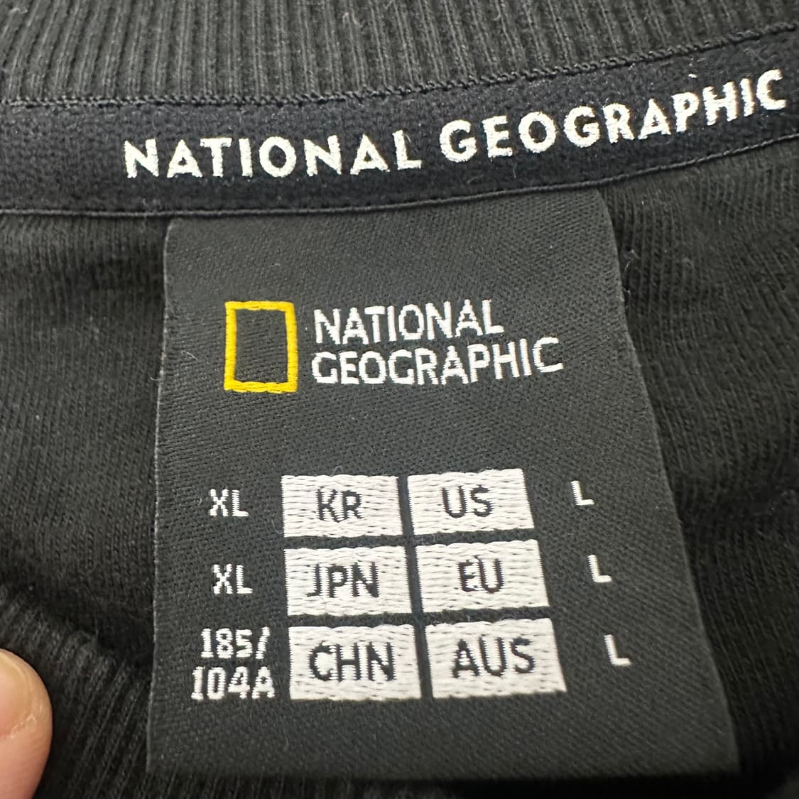 네셔널지오그래픽 맨투맨 블랙 XL 상품이미지4