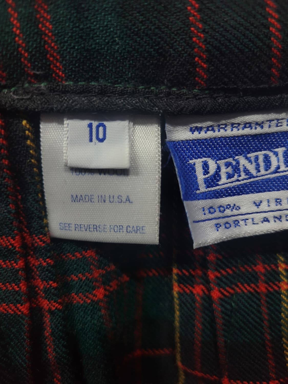 PENDLETON USA 펜들턴 타탄 체크 울스커트 상품이미지6