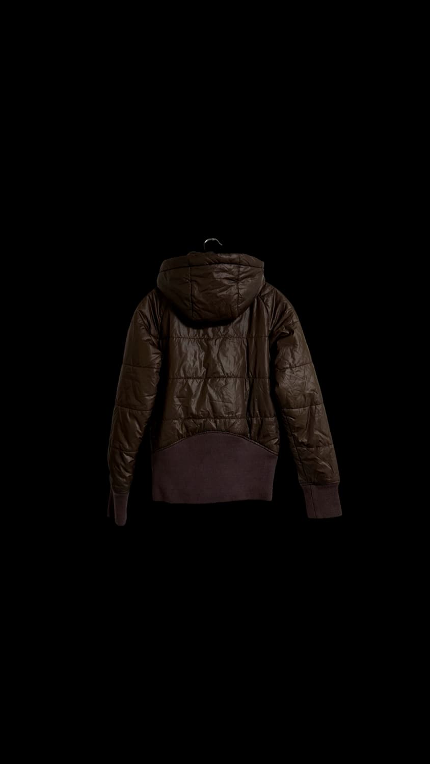 나이키 Y2K 브라운 후드 패딩 보머 재킷 상품이미지2