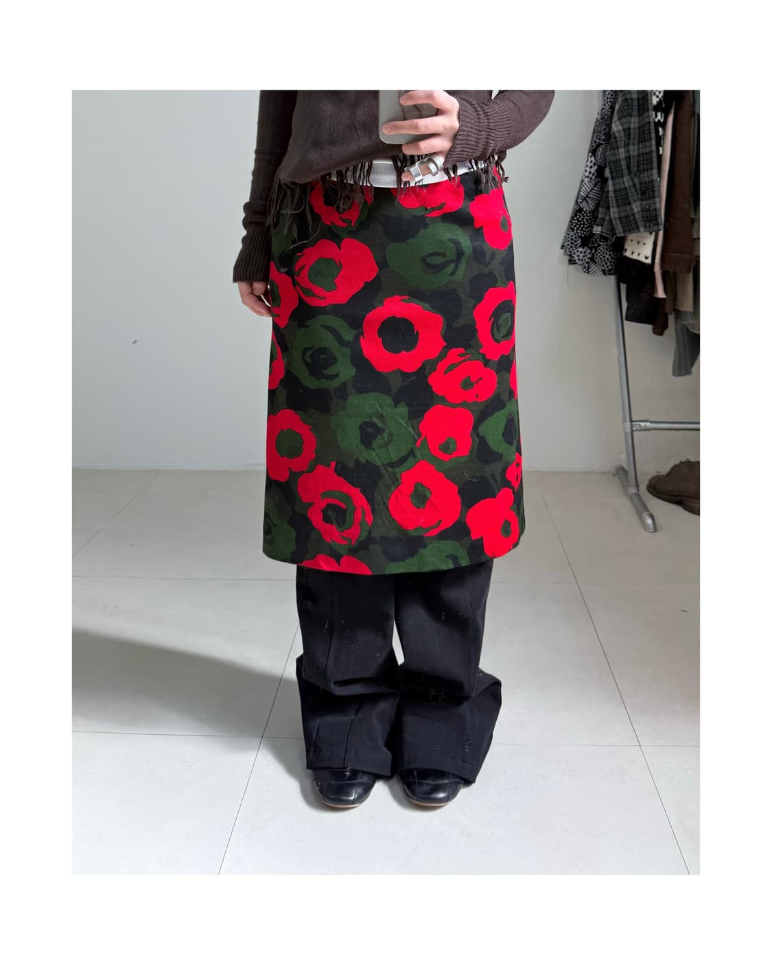 빈티지 플로랄 스커트 상품이미지3