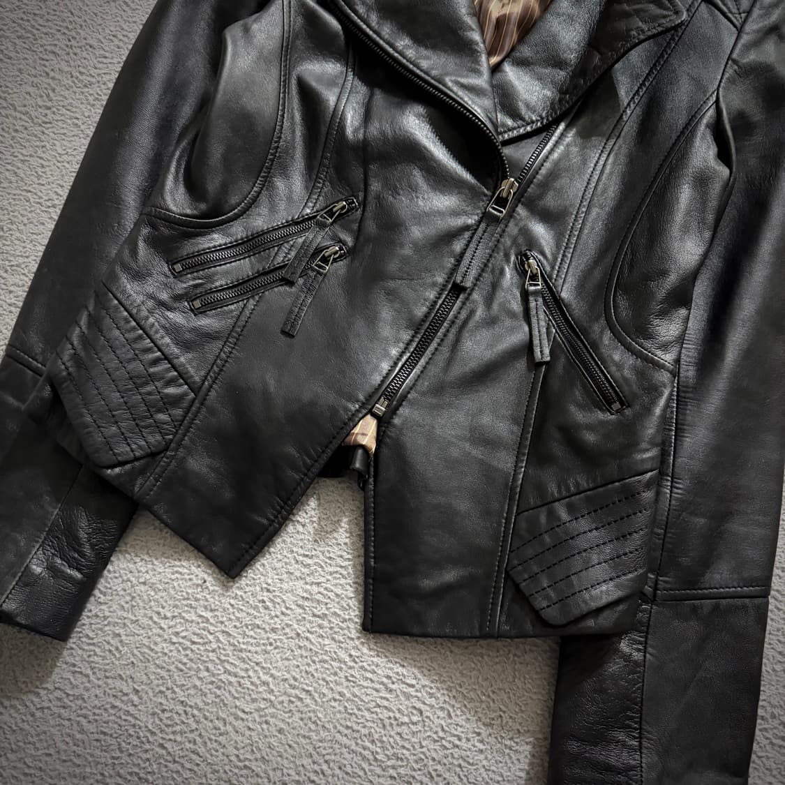 Vintage leather jacket 상품이미지3