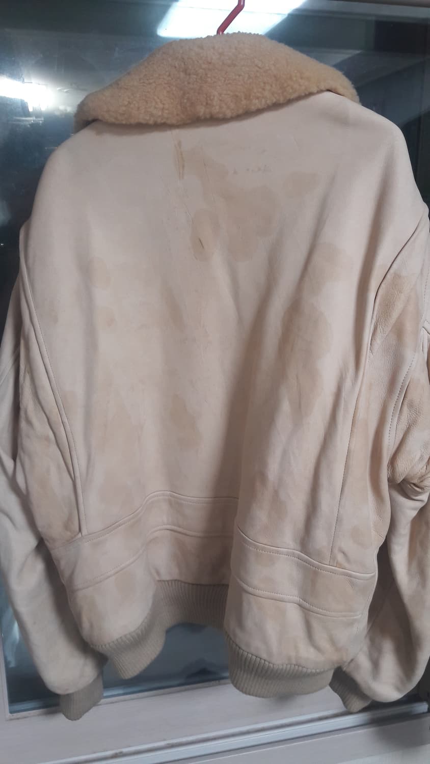 급매!폴로 양가죽  무스탕 자켓M 상품이미지2