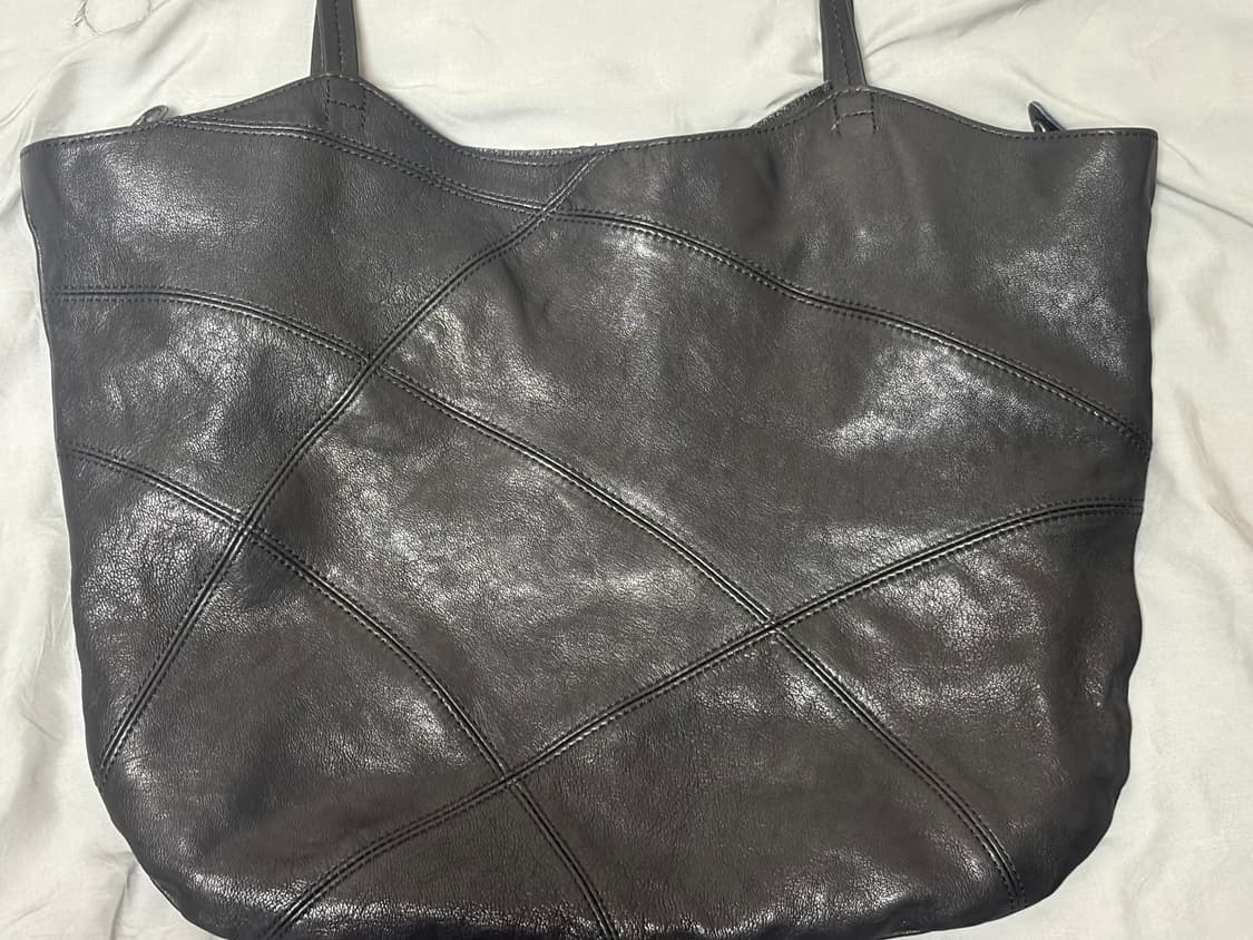 해칭룸 Web Tote Lamb Skin Black 웹 토트 램스킨백 상품이미지3