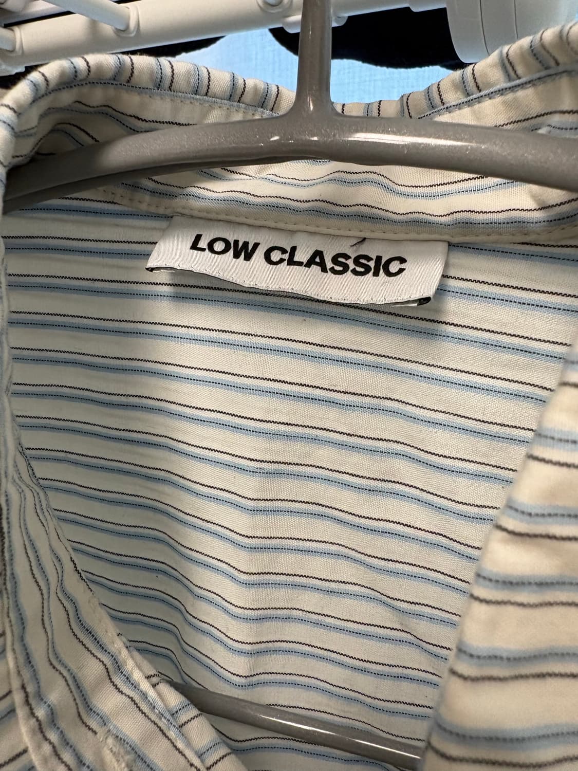 로우클래식 언발란스 스트라이프 셔츠 상품이미지2