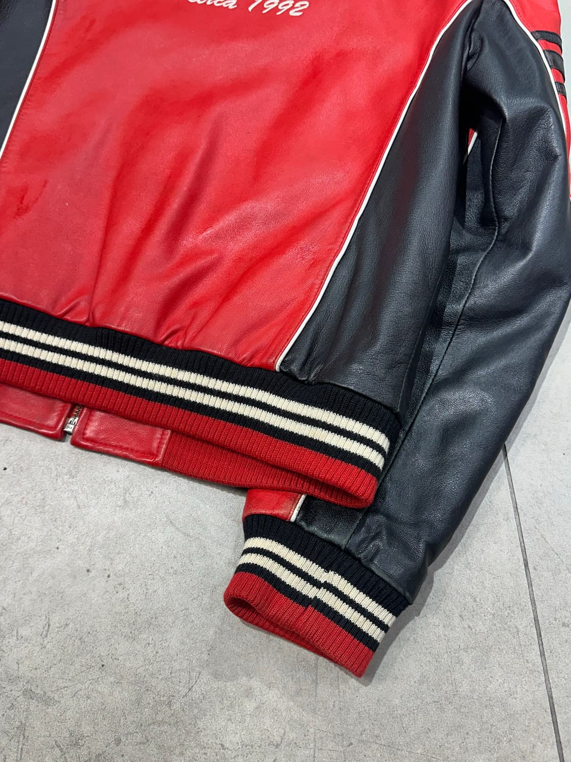 00s Fubu 양가죽 레더 자켓 상품이미지6