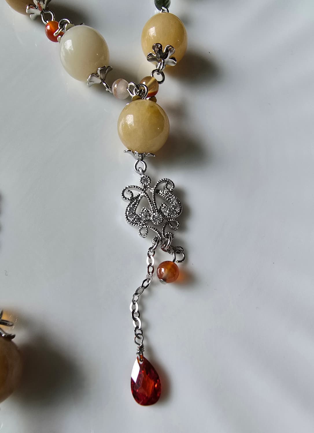 엔틱 황옥 핸드메이드  목걸이 상품이미지3