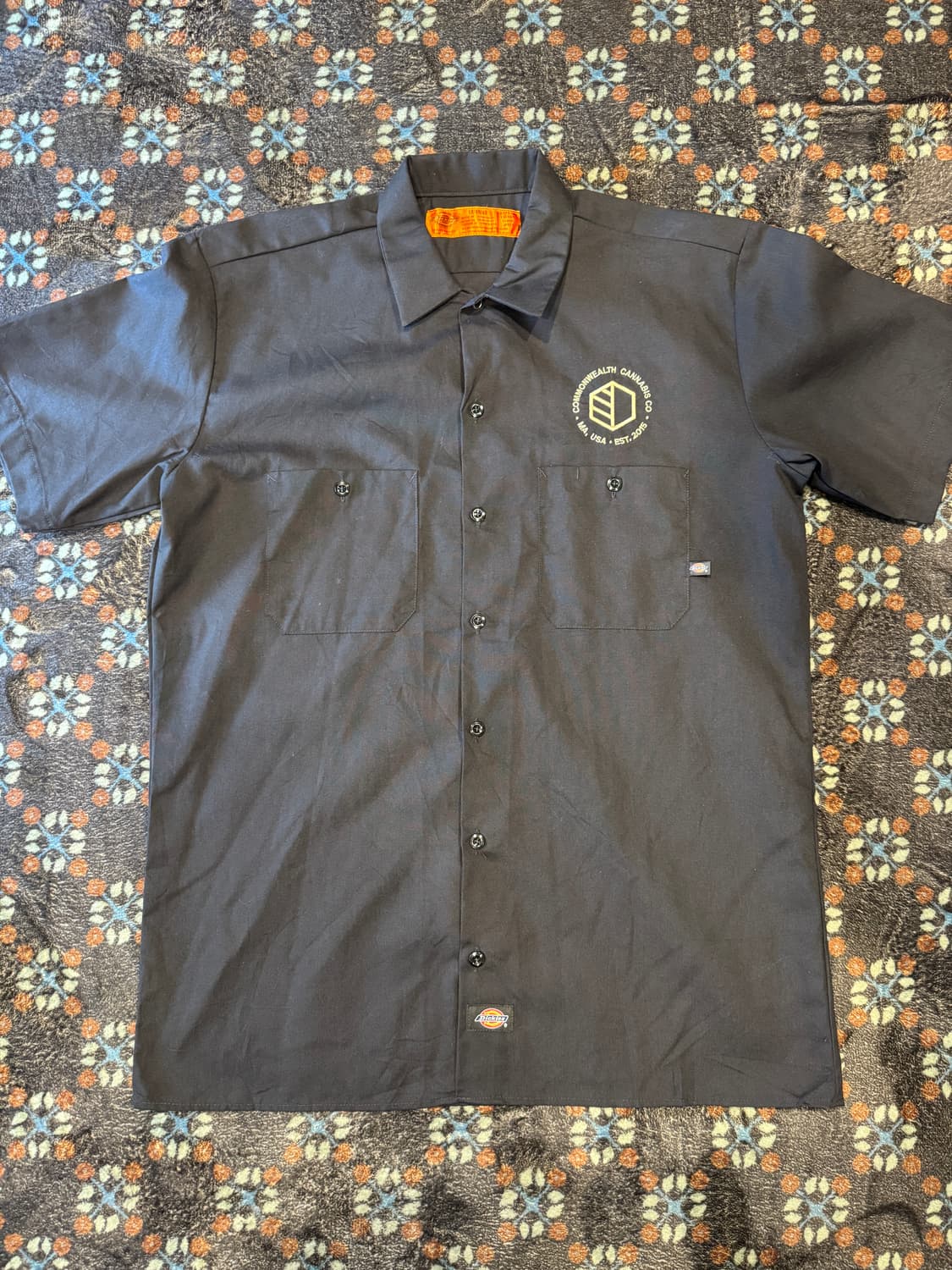 디키즈 워크셔츠 블랙 상품이미지1