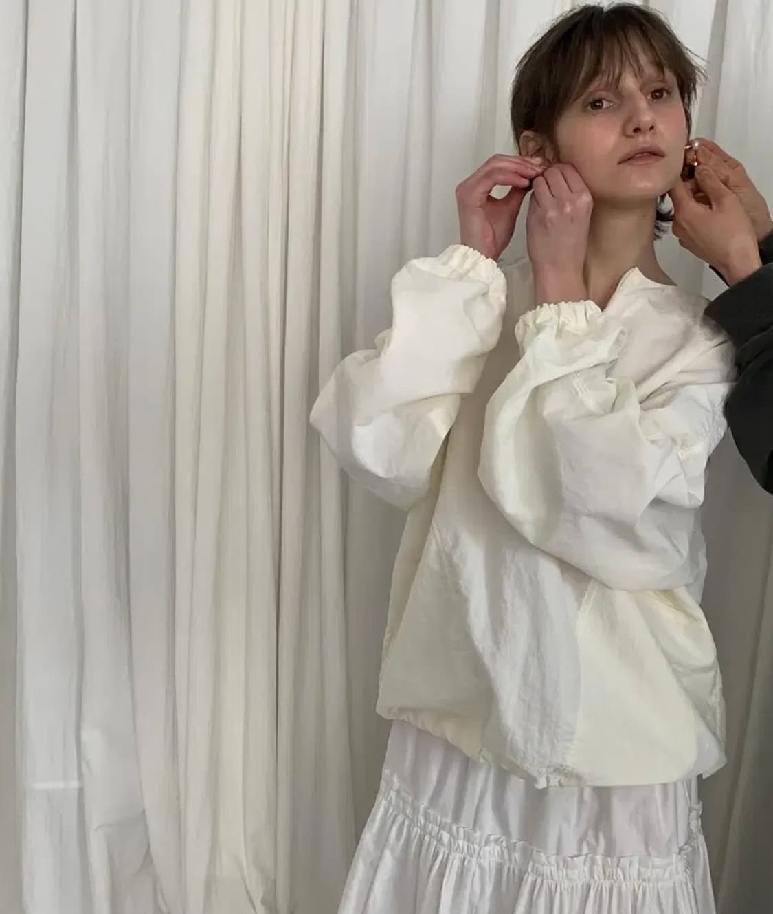 쏘딩키브레드 아노락 크림 상품이미지1