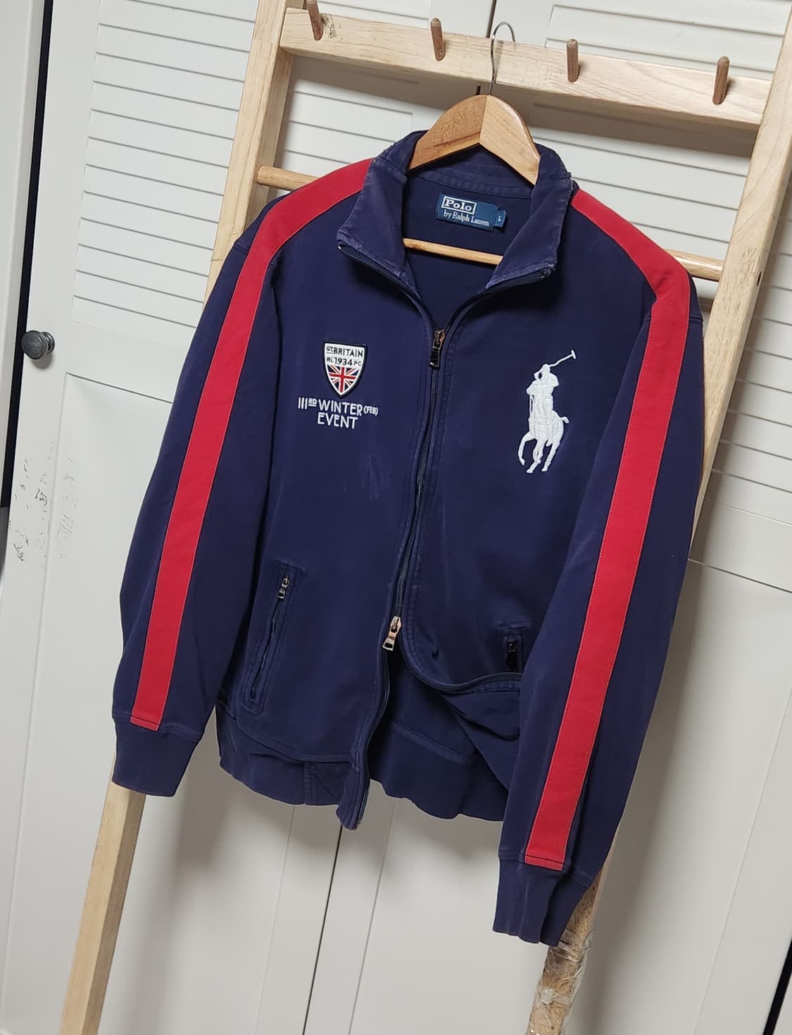 폴로 랄프로렌 빅포니 잉글랜드 코튼 사이드라인 집업 자켓 상품이미지2