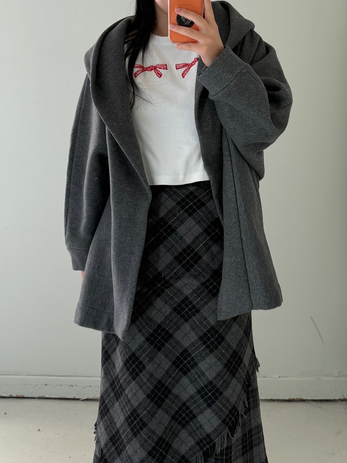 일본빈티지 그레이 기모 자켓 상품이미지4