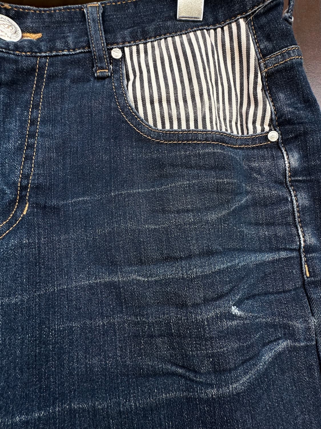  에비스 페이즐리 패치워크 데님 쇼츠 상품이미지4