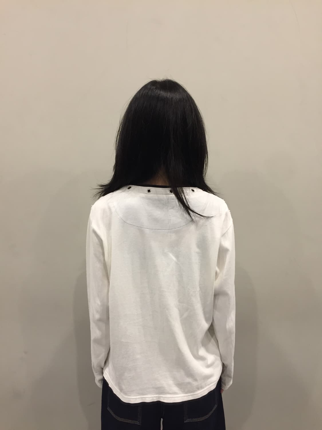 펑크 브이넥 아일렛 롱슬리브 상품이미지5