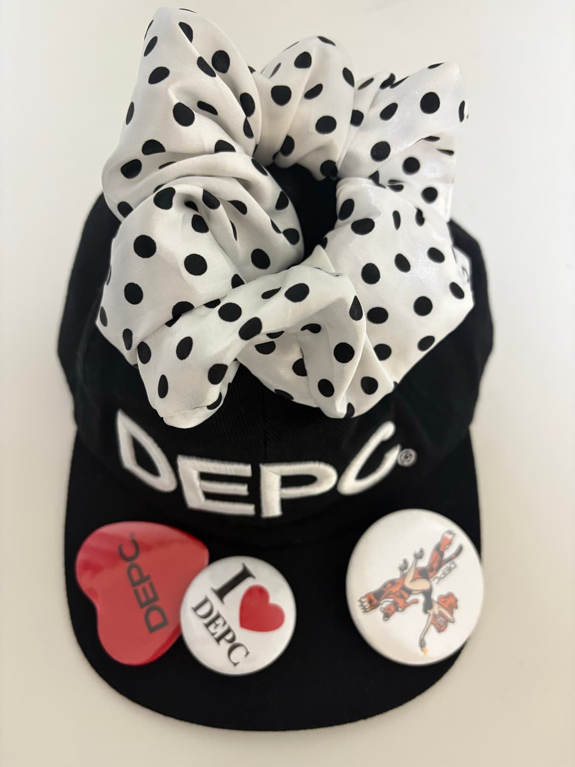 뎁크 볼캡 모자 뱃지 스크런치 일괄 상품이미지1