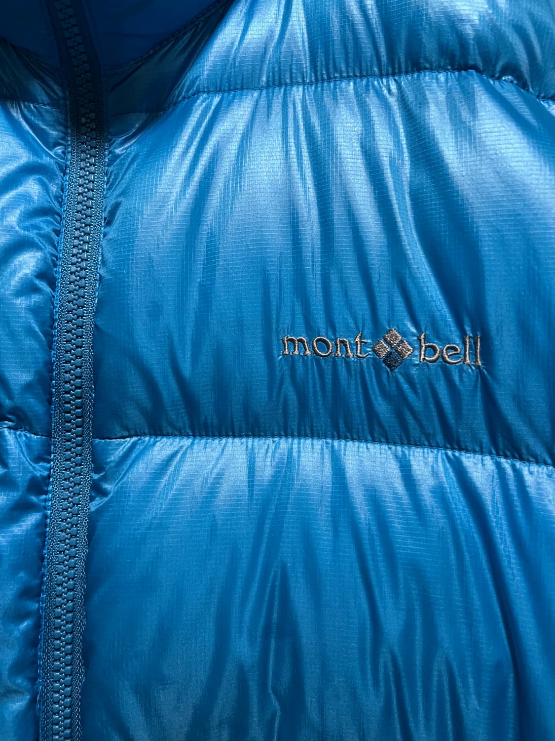 [XL]90's 몽벨 EX800 스카이블루 덕다운 경량 패딩 상품이미지3