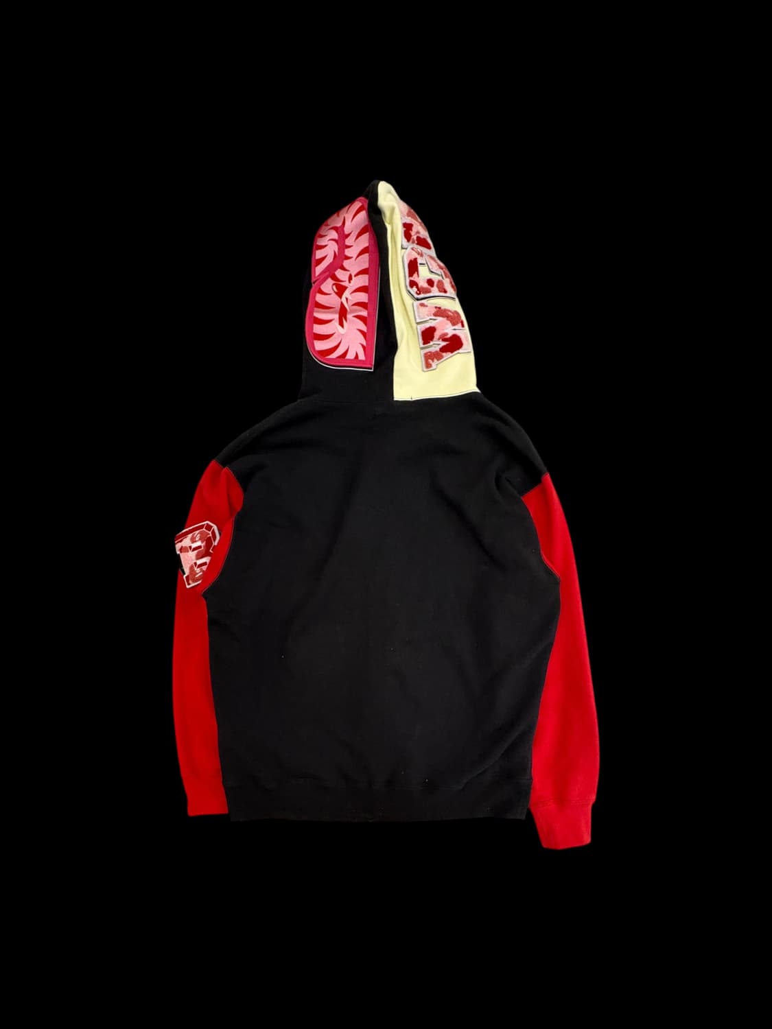 베이프 샤크 풀집 후디 – 올 스티치·탈착 패널 버전 상품이미지2