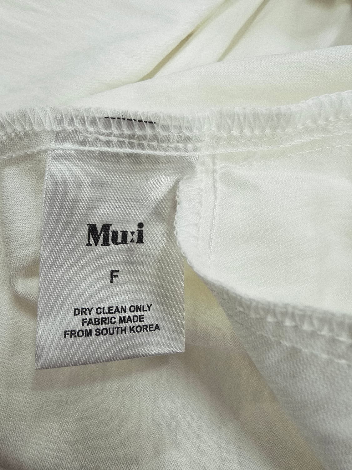 mu:i 화이트 롱 원피스 지퍼 포인트 상품이미지10