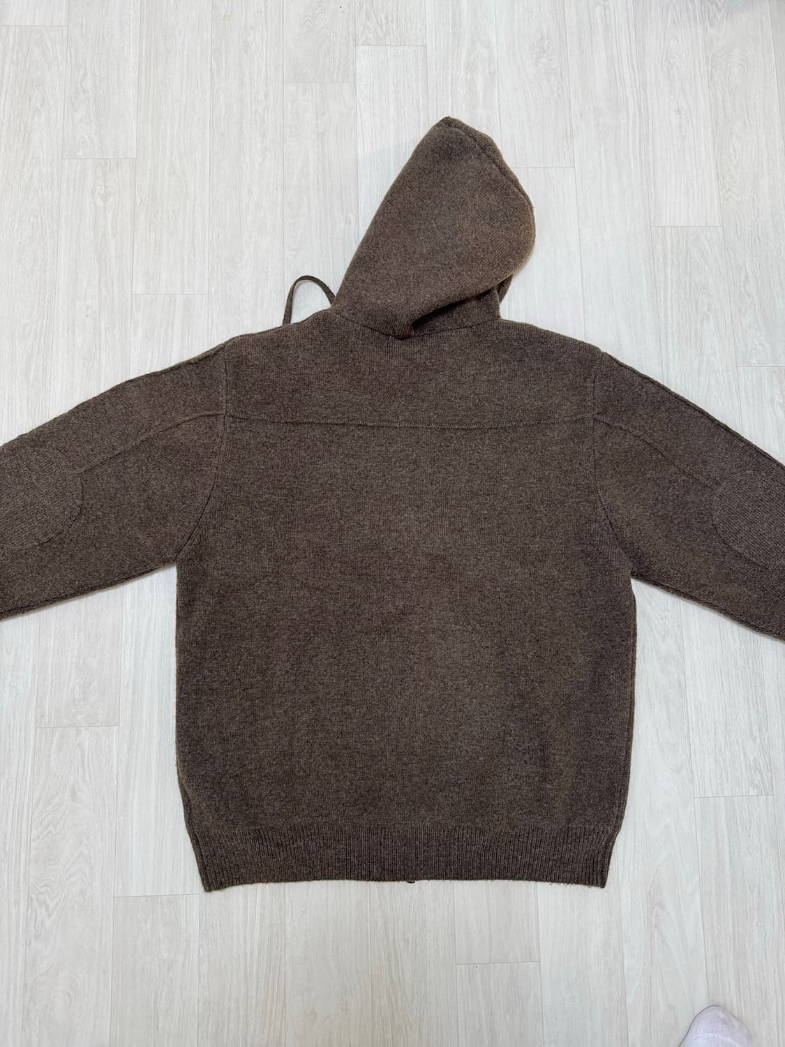 브라운 니트후드집업 상품이미지7