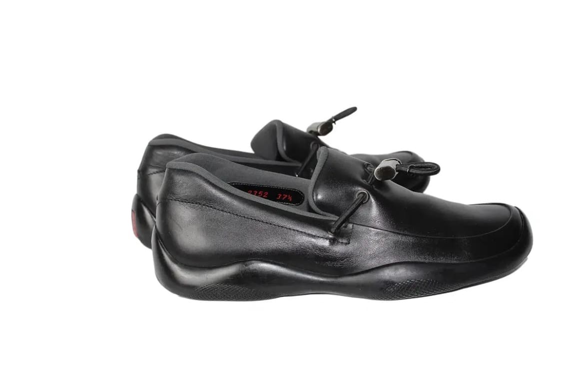 2000s Prada Sport 프라다 스포츠 나파 레더 토글 로퍼 상품이미지4