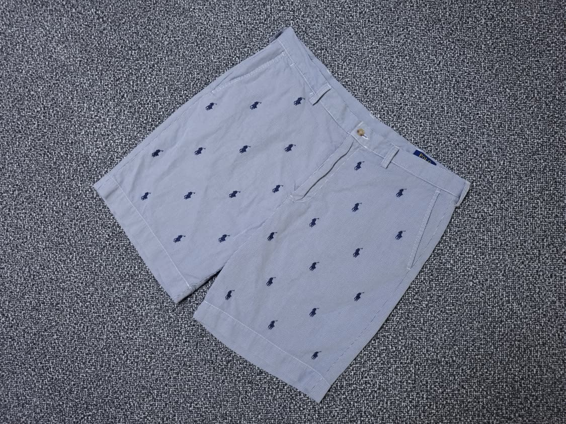 [무료배송][36]폴로 남성용 시어서커 멀티 포니 자수 반바지 상품이미지3