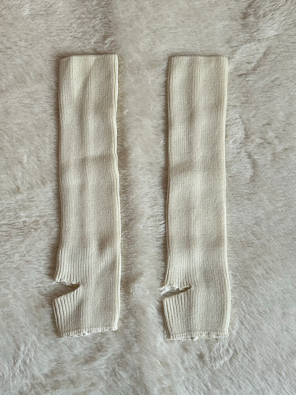 더티스 니트 리브 레그 워머 아이보리, 블랙, 베이지, 그레이 상품이미지7