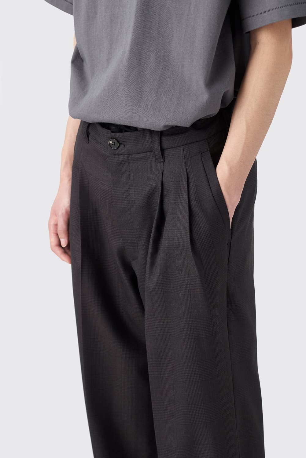 해칭룸 클래식 슬랙스 차콜체크 3 상품이미지2