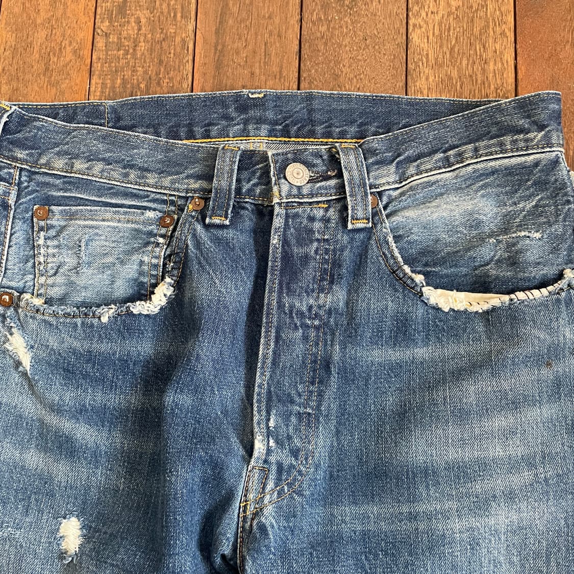 리바이스 LVC 47501 패치워크 청바지 상품이미지4