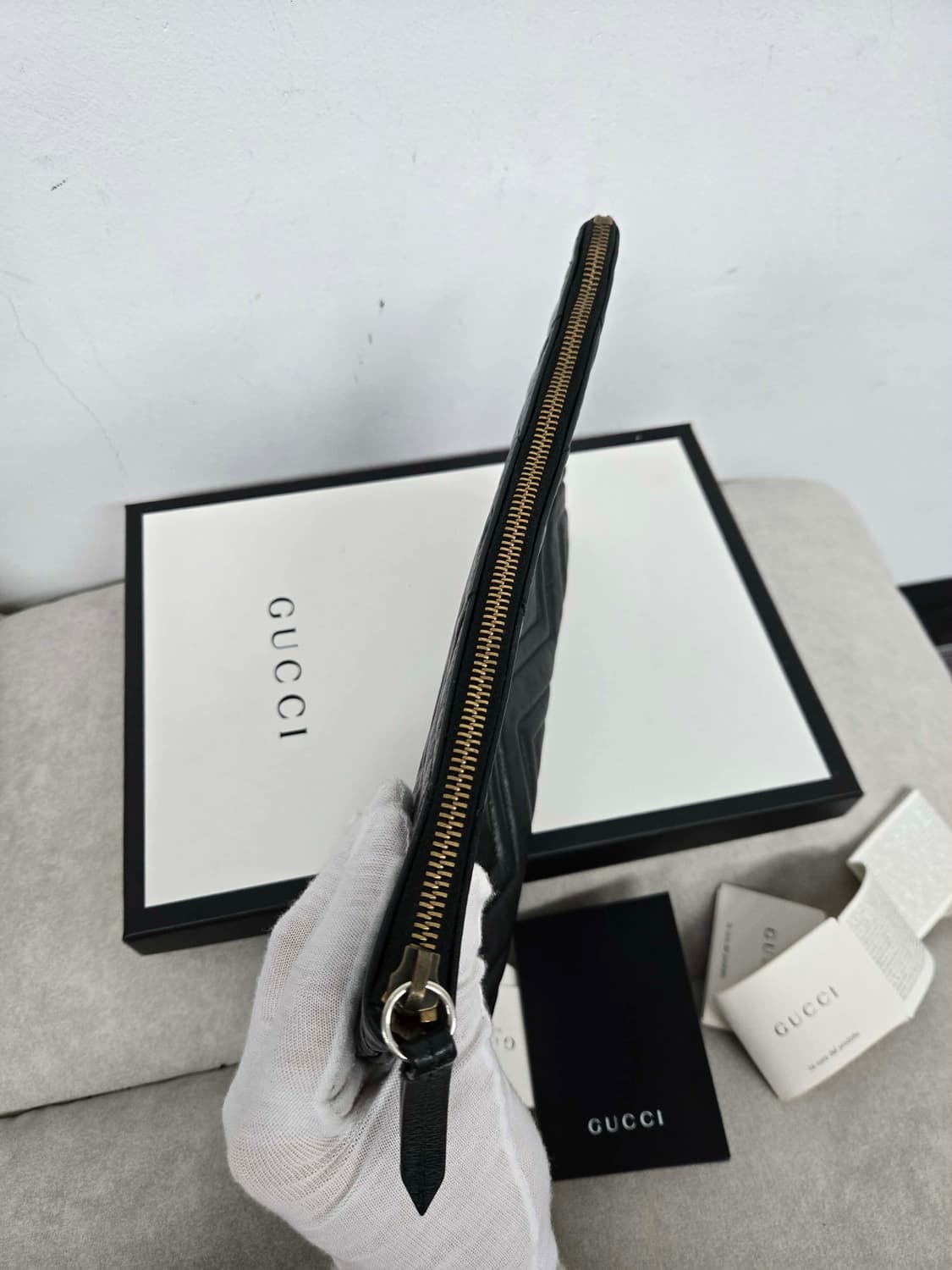 [보증서 정품] 구찌 마몬트 마틀라세 클러치백 상품이미지6