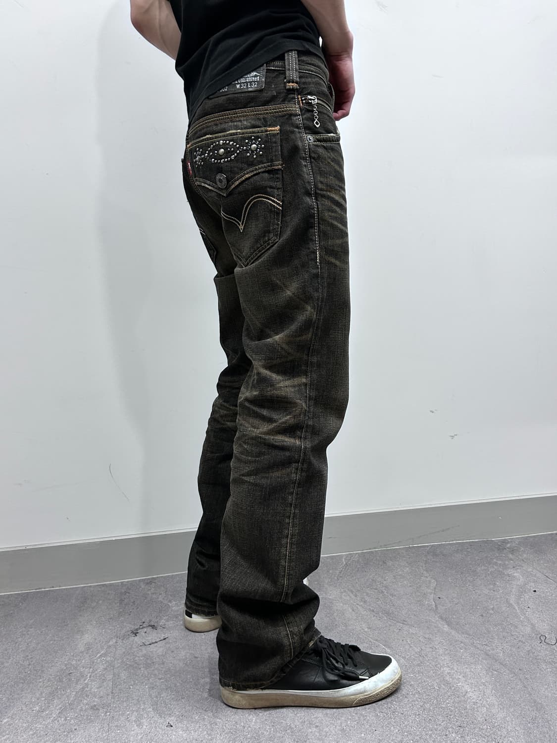 리바이스 502 잼스톤 워싱 스모키 데님 팬츠 상품이미지3