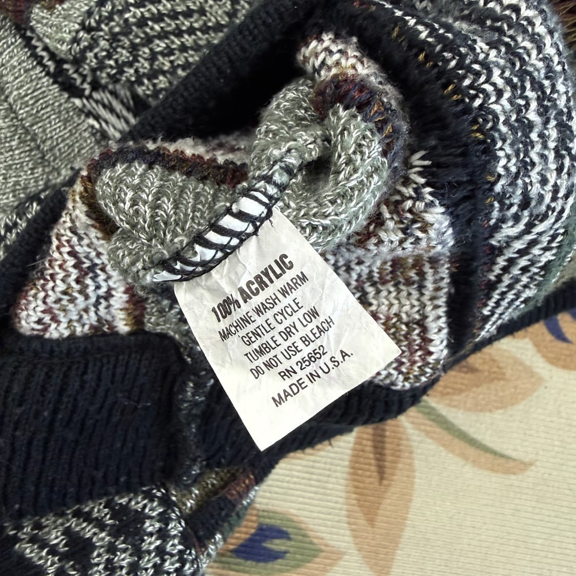 (XL)VTG 케이블 니트 셔츠(made in usa) 상품이미지3