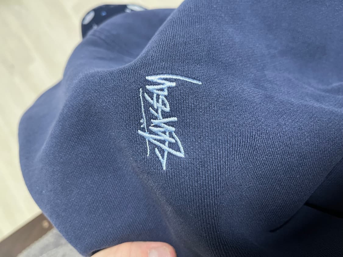 스투시 스탁 로고 네이비 맨투맨 XL 상품이미지4